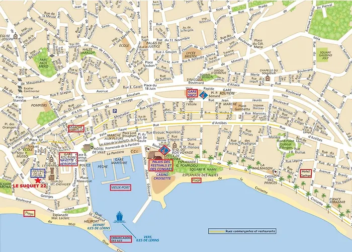 Suquet 22 - 2 Pieces, Cannes Coeur Historique, Calme, Plage A 300M, Parking